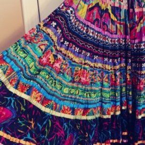 Travelsmith Festival Gypsy maxi Skirt S